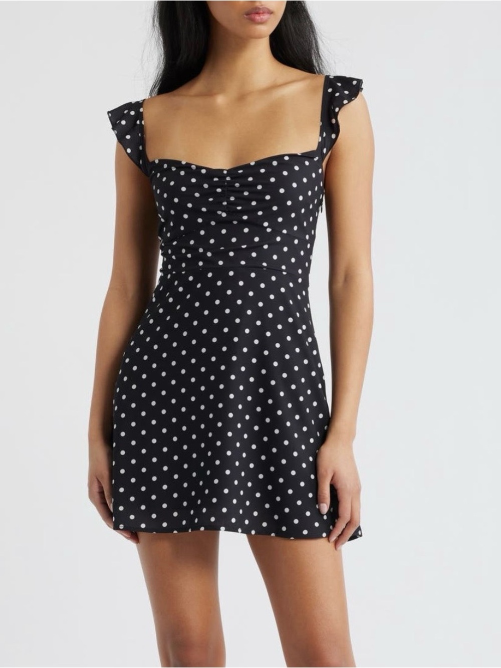 Princess Polly Landon Polka Dot Print Minidress. Size 4